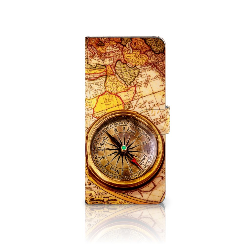OnePlus 13 Flip Cover Kompas hoesje kompas ontwerp vooraanzicht