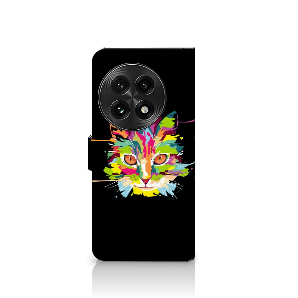 OnePlus 13 Leuk Hoesje Cat Color kat ontwerp zijaanzicht