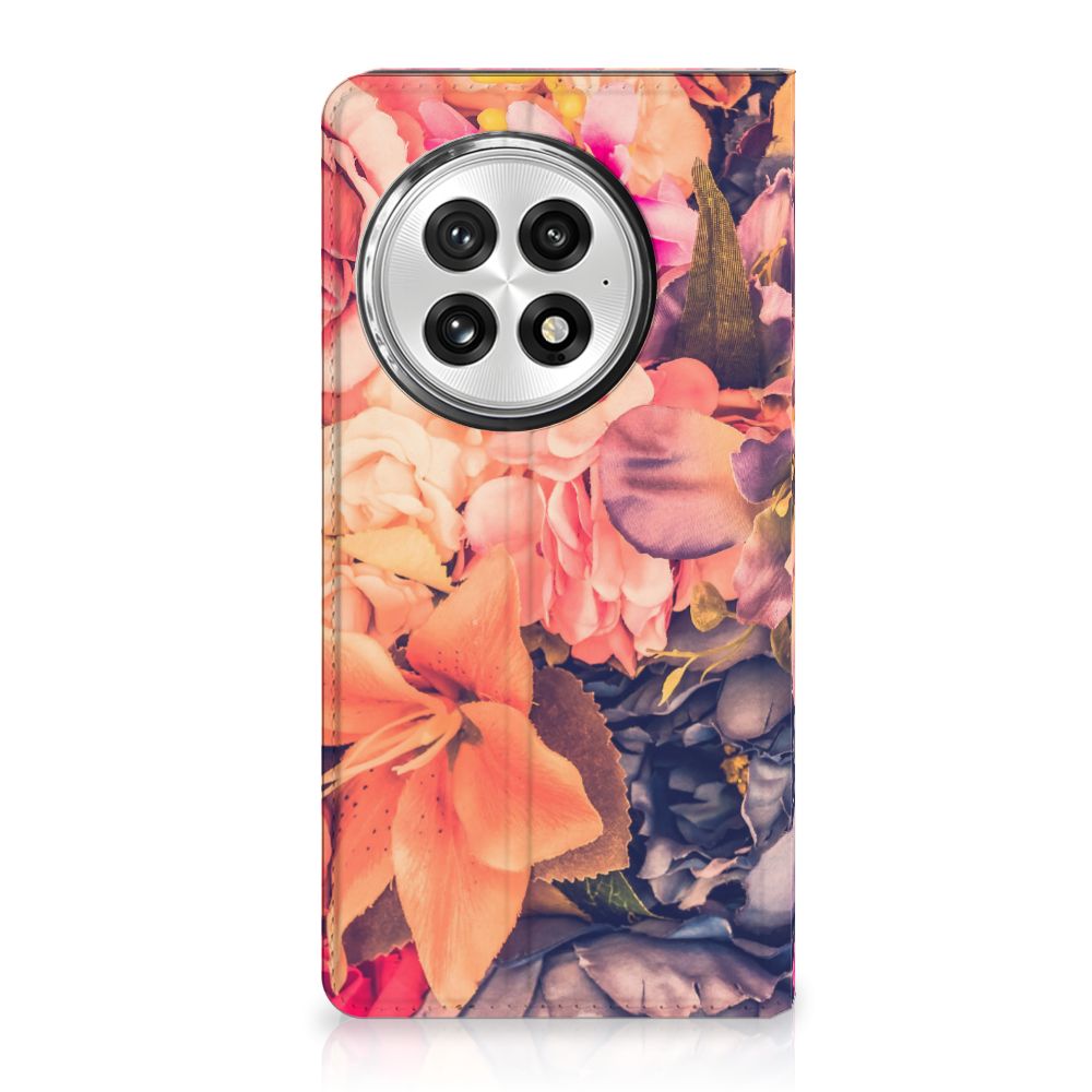 OnePlus 13 Smart Cover Bosje Bloemen smartphone hoes bloemen design voorkant