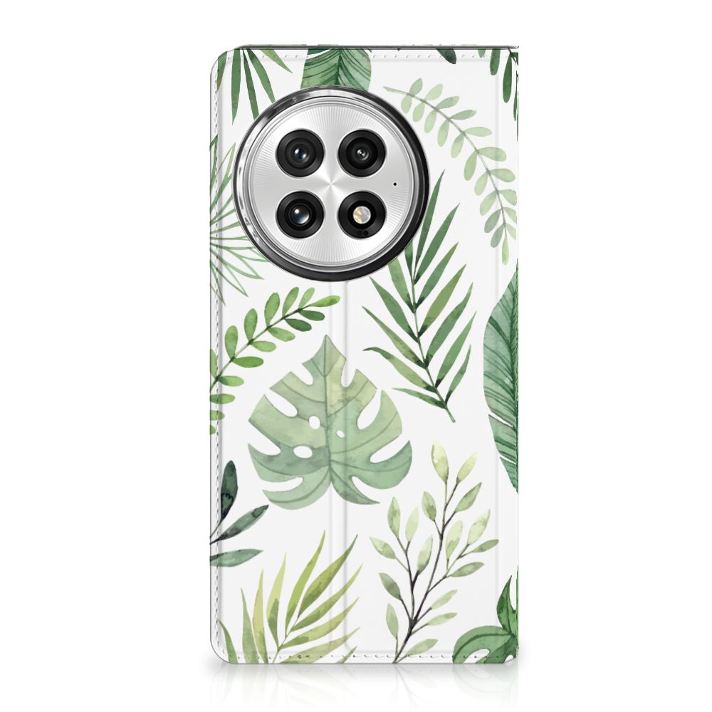 OnePlus 13 Smart Cover Leaves design Leaves voorkant