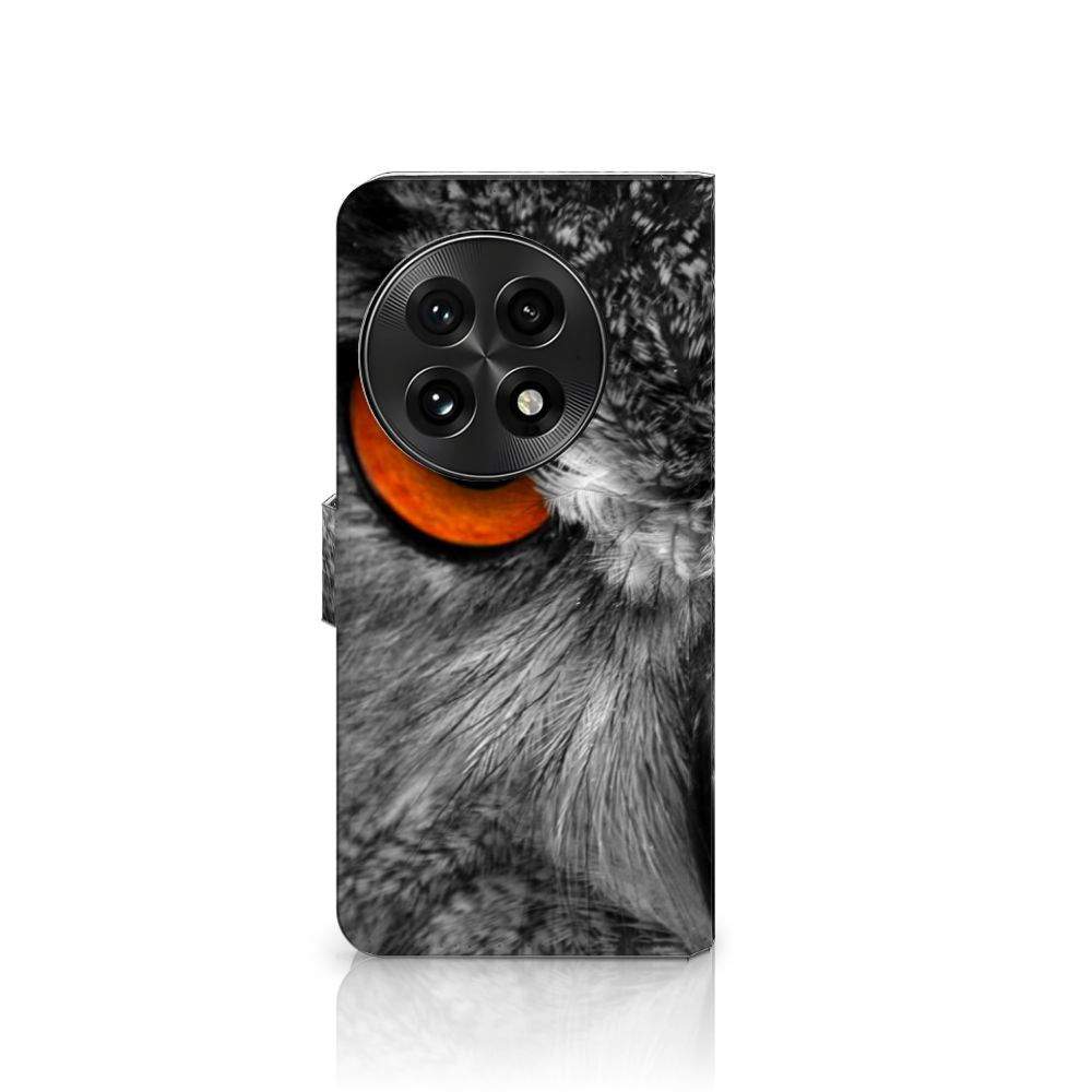 OnePlus 13 Telefoonhoesje met Pasjes Uil uil design voorkant