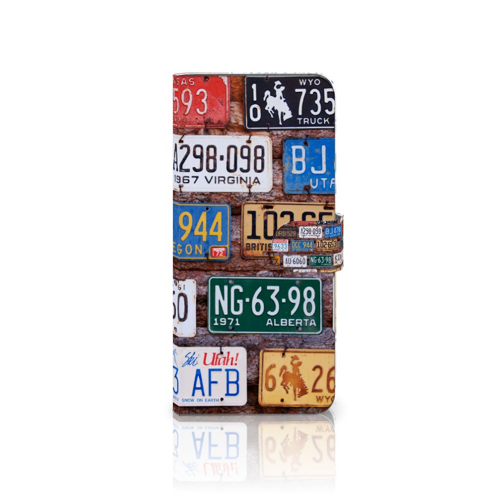 OnePlus 13 Telefoonhoesje met foto Kentekenplaten telefoonhoesje collage kentekenplaten vooraanzicht