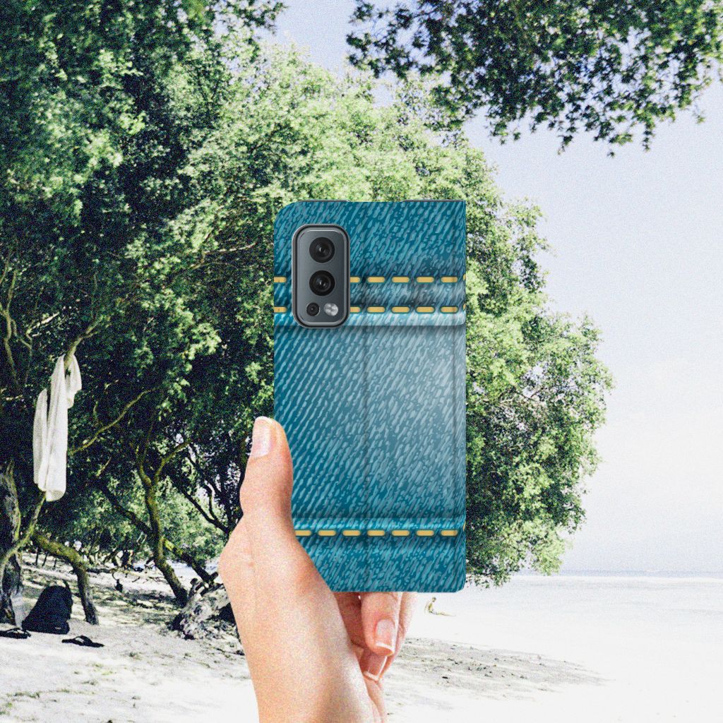 OnePlus Nord 2 5G Hippe Standcase Jeans jeans design hand