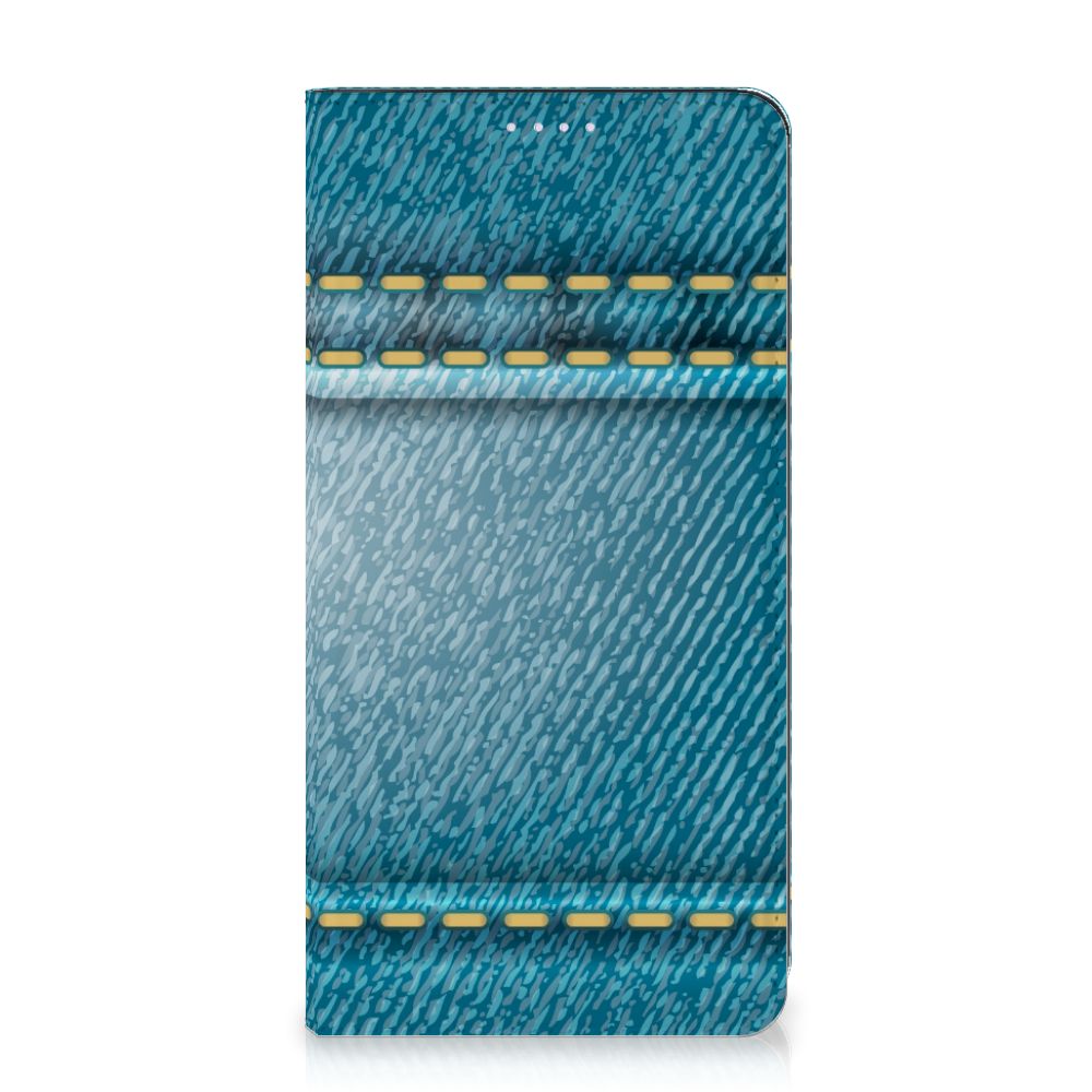 OnePlus Nord 2 5G Hippe Standcase Jeans jeanstextuur voorkant