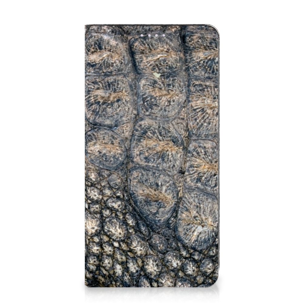 OnePlus Nord 2 5G Hoesje maken Krokodillenprint krokodillenprint stand case voorkant