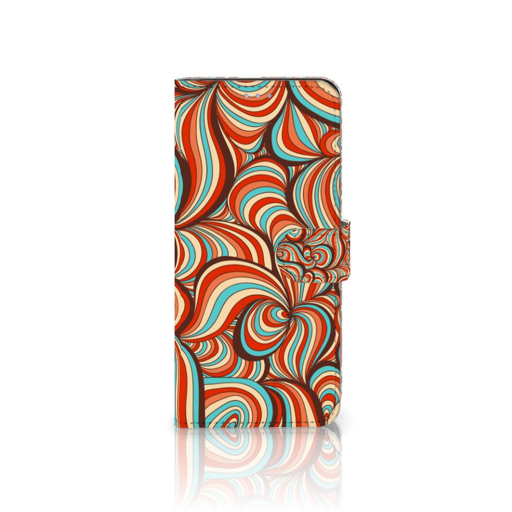 OnePlus Nord 2T Hoesje Retro designnaam retro kleurpatroon aanzicht