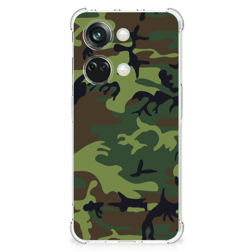 OnePlus Nord 3 Doorzichtige Silicone Hoesje Army Dark B2C Telecom