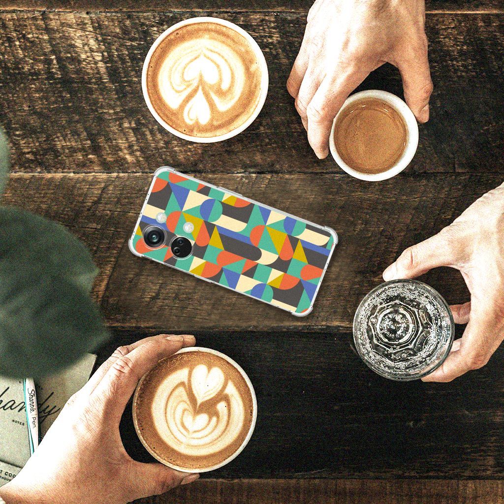 OnePlus Nord 3 Doorzichtige Silicone Hoesje Funky Retro B2C Telecom