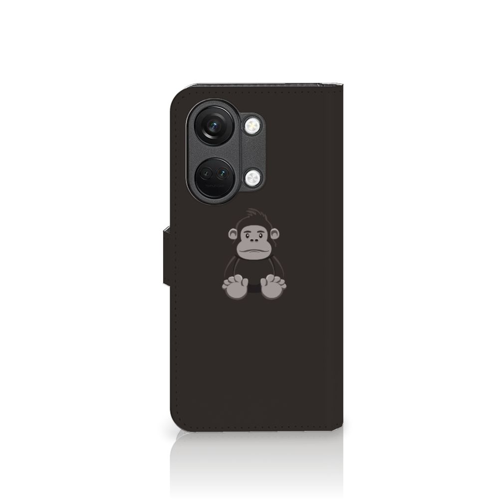 OnePlus Nord 3 Leuk Hoesje Gorilla flip case gorilla knuffelversie vooraanzicht