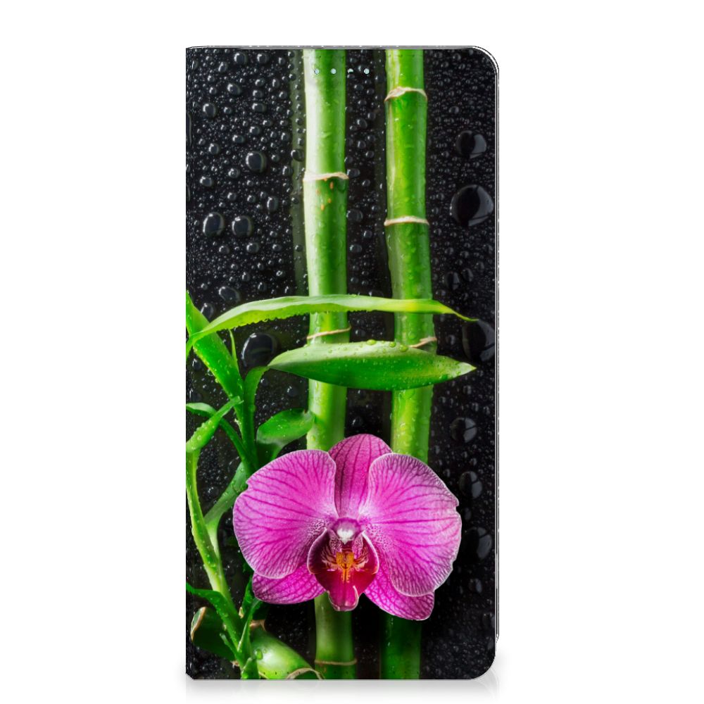 OnePlus Nord 3 Smart Cover Orchidee design hoesje orchidee voorzijde
