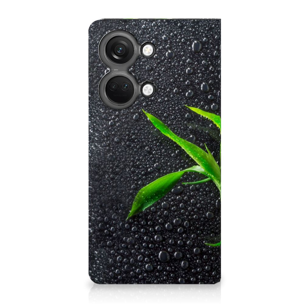 OnePlus Nord 3 Smart Cover Orchidee design hoesje aanzicht