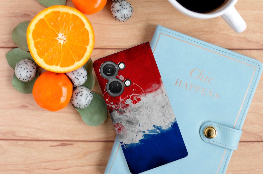 OnePlus Nord 3 Standcase Nederland designNederlandse vlag aanzicht