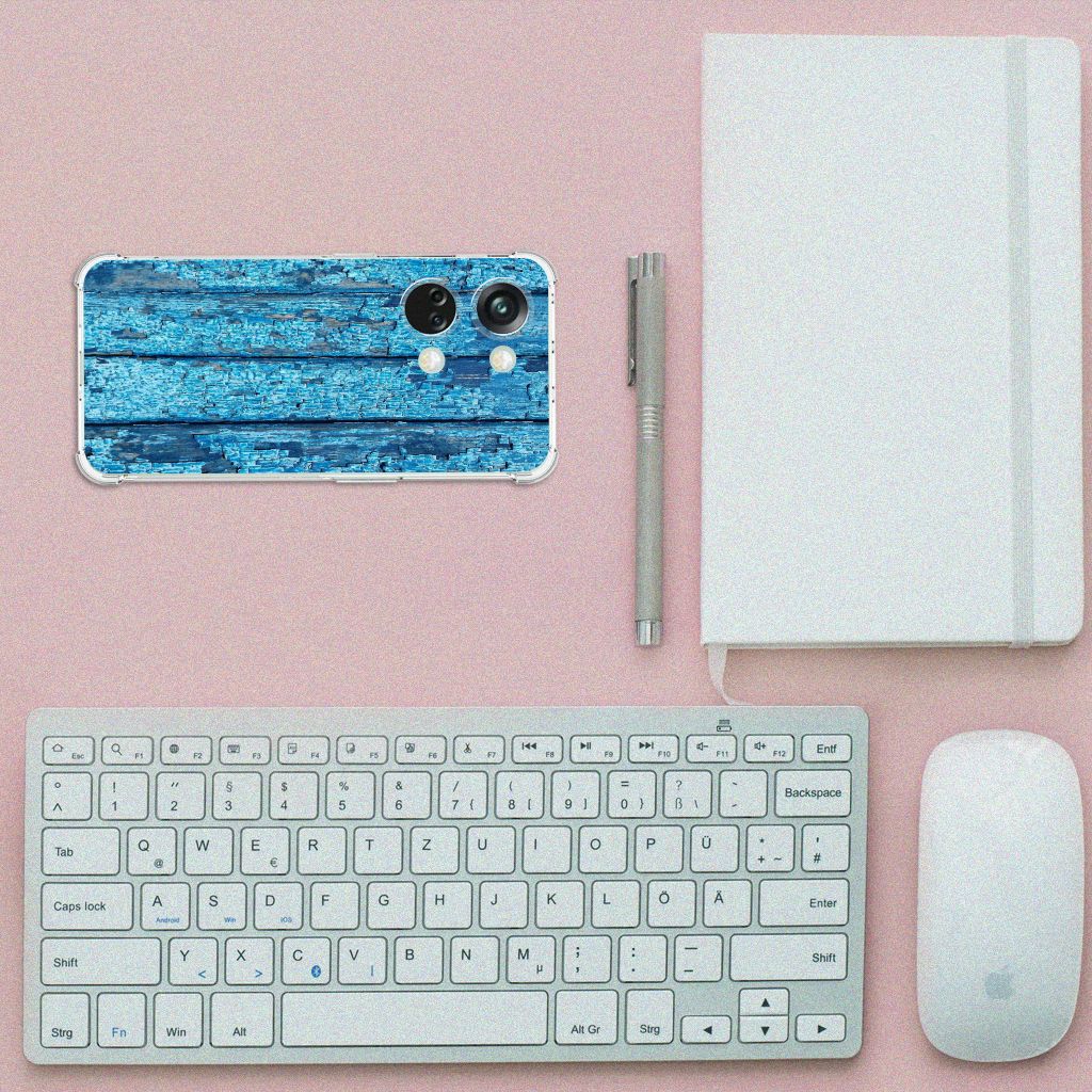 OnePlus Nord 3 Stevig Telefoonhoesje Wood Blue B2C Telecom