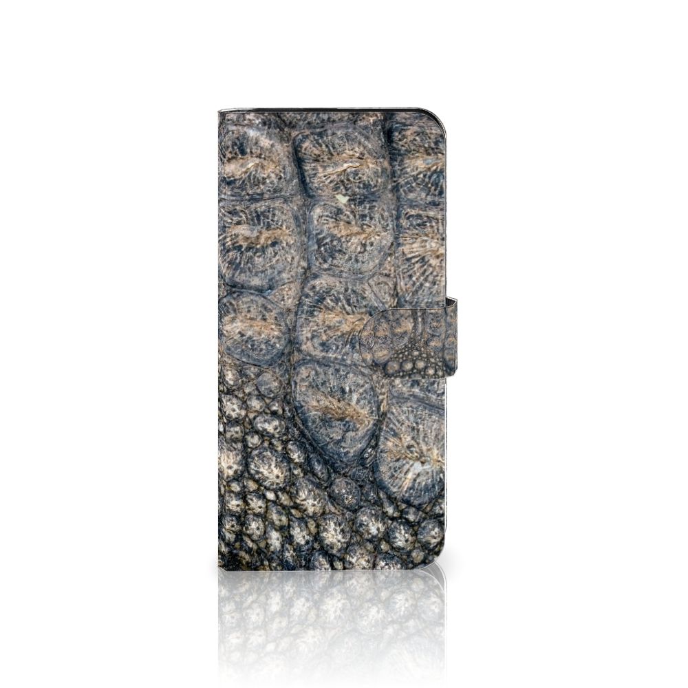 OnePlus Nord 3 Telefoonhoesje met Pasjes Krokodillenprint krokodillenprint design vooraanzicht
