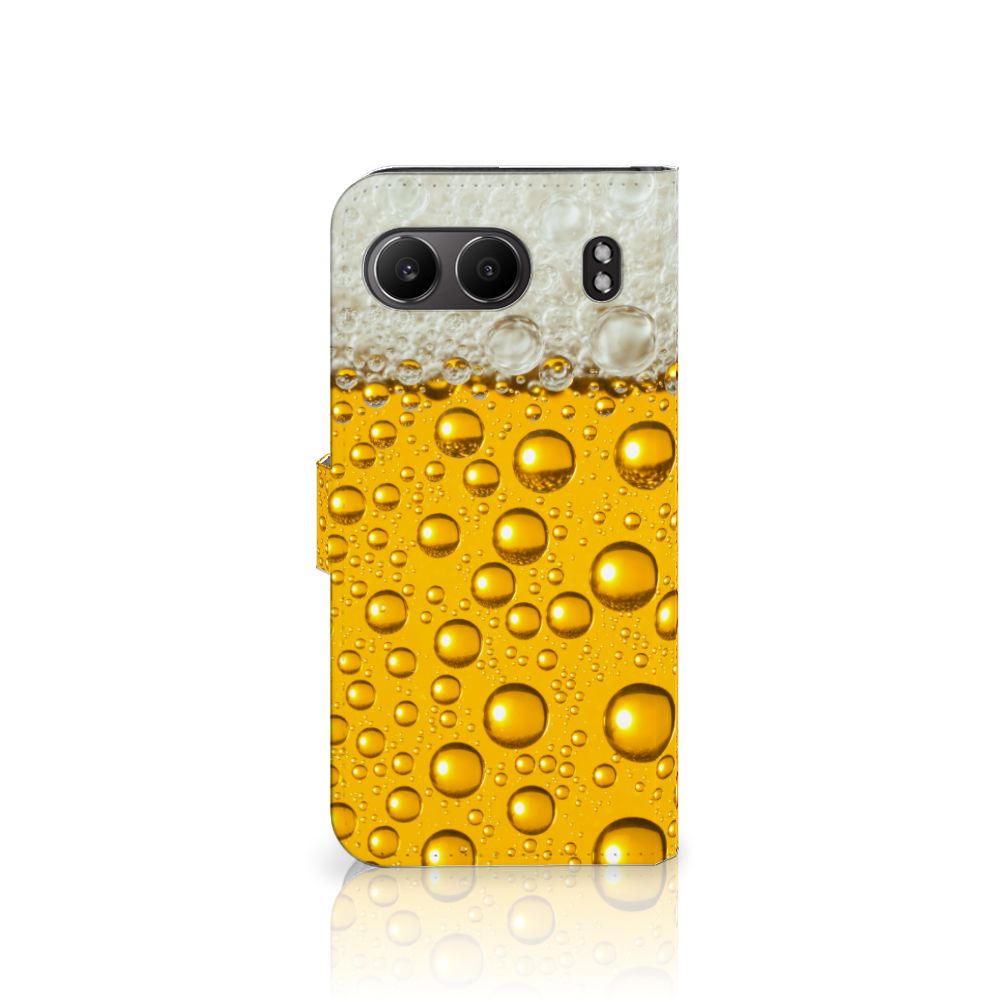 OnePlus Nord 4 Book Cover Bier design Bier print aanzicht