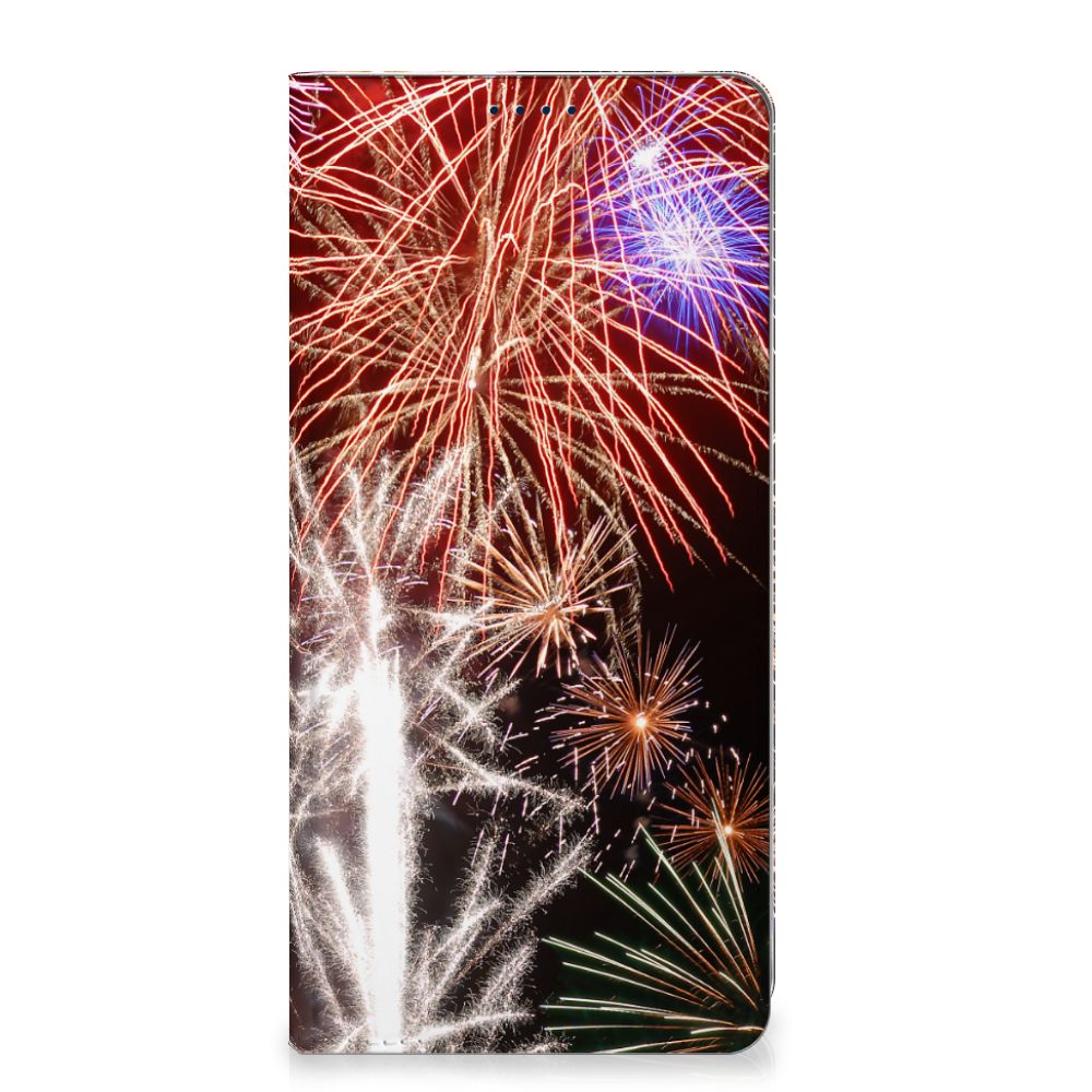 OnePlus Nord 4 Hippe Standcase Vuurwerk vuurwerk kleurrijk design voorkant