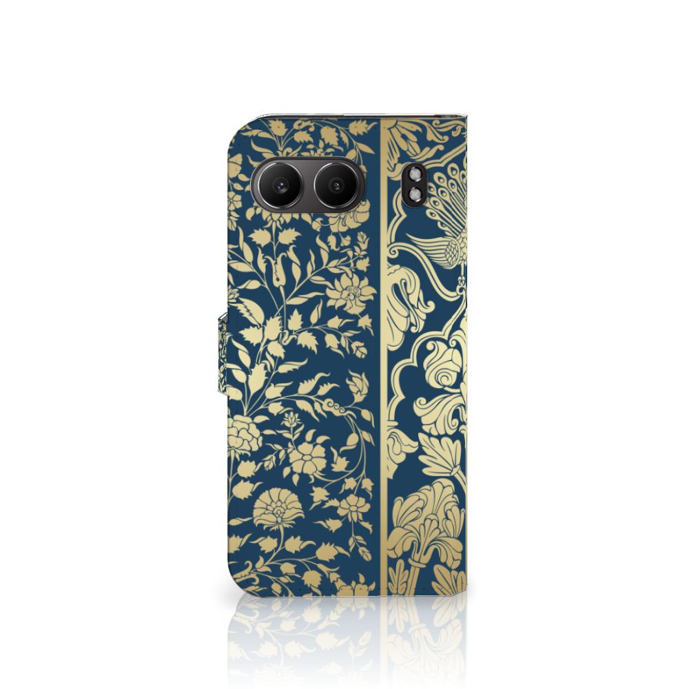 OnePlus Nord 4 Hoesje Beige Flowers design beige bloemen aanzicht