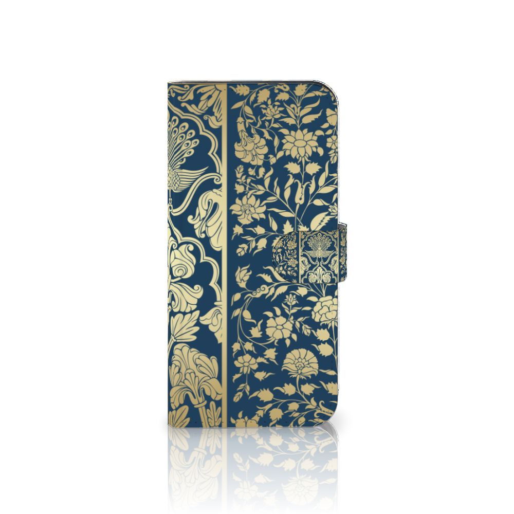 OnePlus Nord 4 Hoesje Beige Flowers bookcase bloemen design voorkant