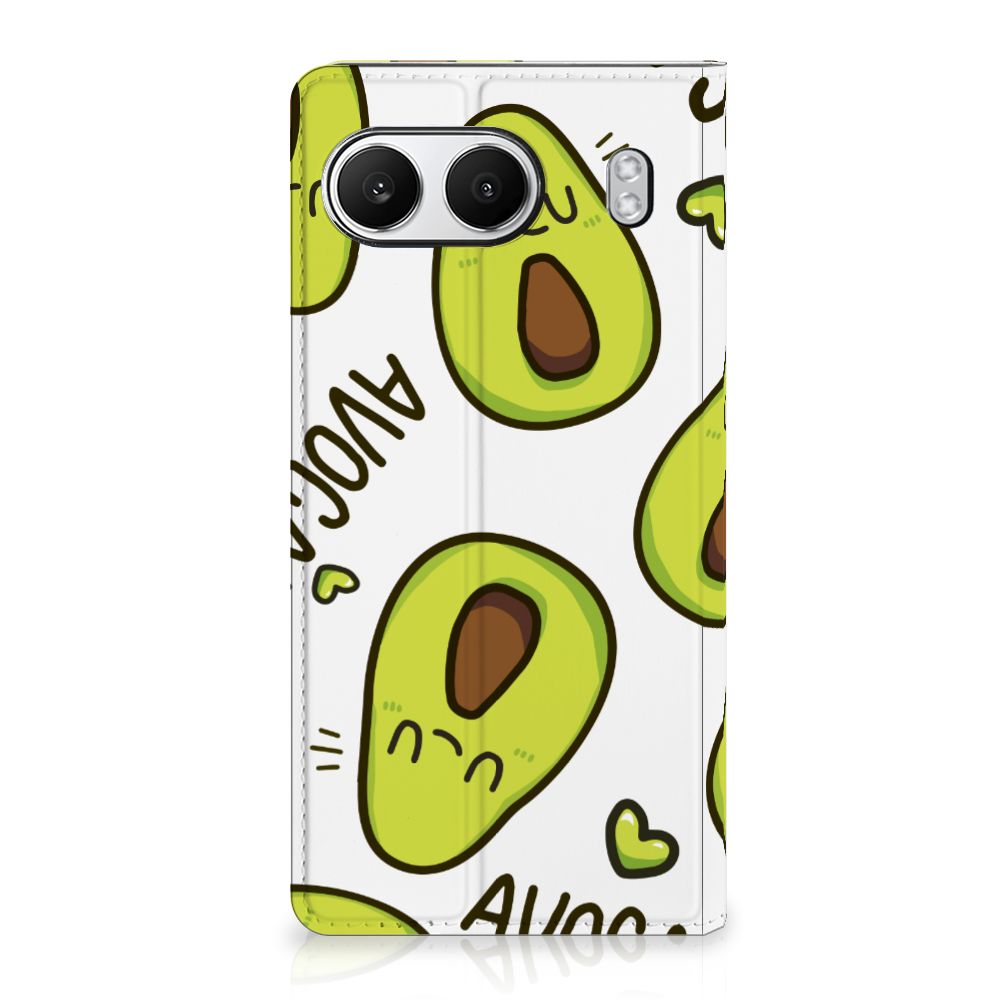 OnePlus Nord 4 Magnet Case Avocado Singing avocado design voorkant