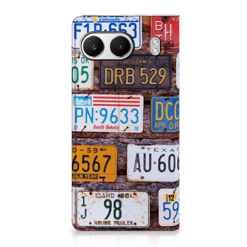 OnePlus Nord 4 Stand Case Kentekenplaten autos kentekenplaten ontwerp achterkant