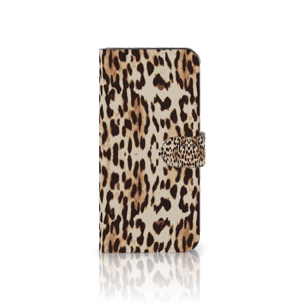 OnePlus Nord 4 Telefoonhoesje met Pasjes Leopard lederen hoes leopard design voorkant