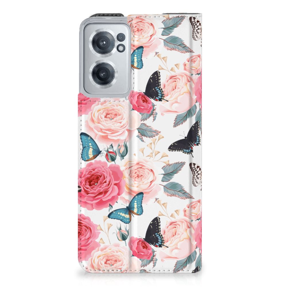 OnePlus Nord CE 2 5G Smart Cover Butterfly Roses - B2C Telecom