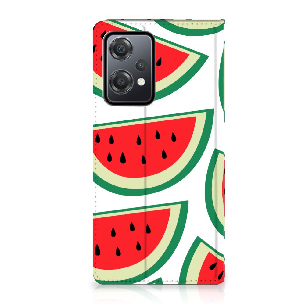 OnePlus Nord CE 2 Lite 5G Flip Style Cover Watermelons voorkant ontwerp
