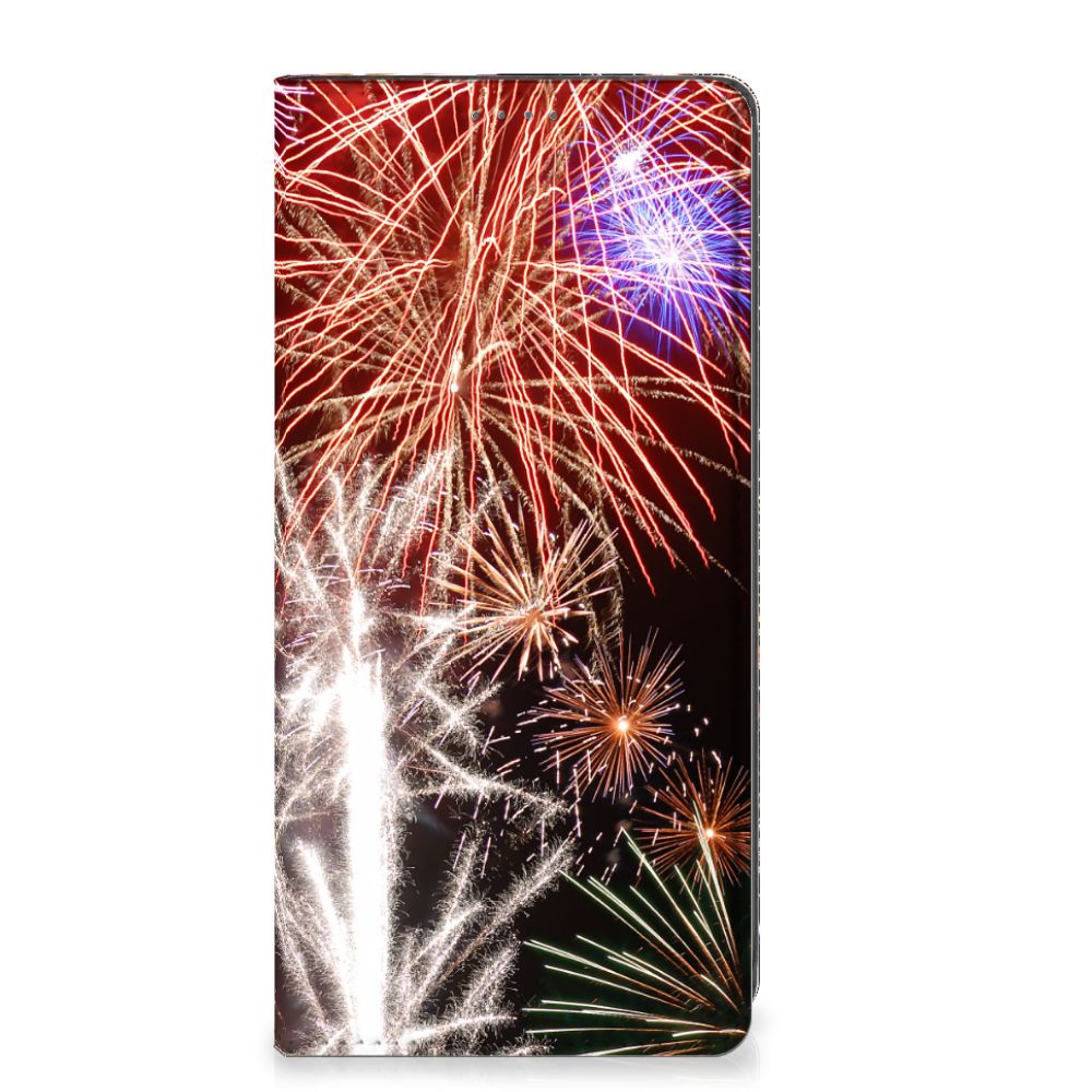 OnePlus Nord CE 2 Lite 5G Hippe Standcase Vuurwerk siervuurwerk print voorkant kleurrijk