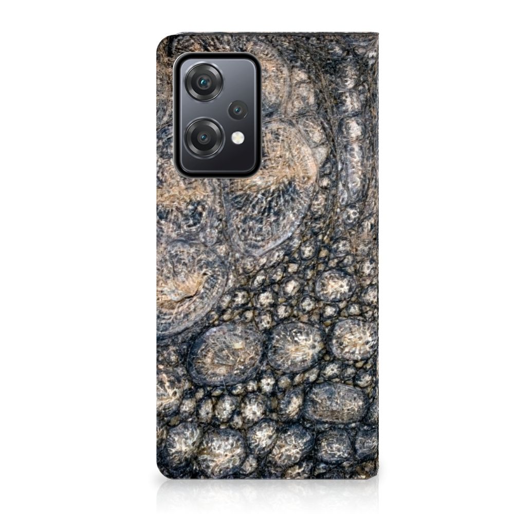 OnePlus Nord CE 2 Lite 5G Hoesje maken Krokodillenprint krokodillenprint stand case aanzicht