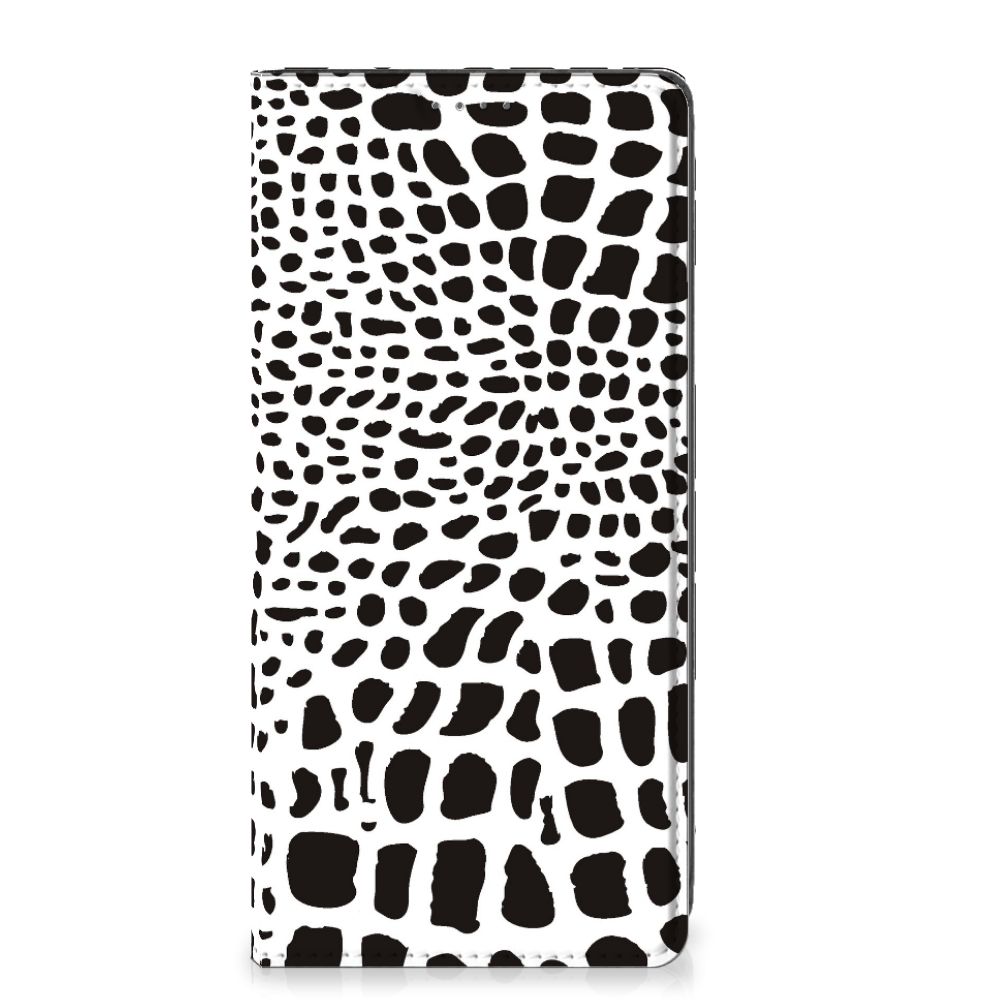 OnePlus Nord CE 2 Lite 5G Hoesje maken Slangenprint stand case slangenprint zwart wit
