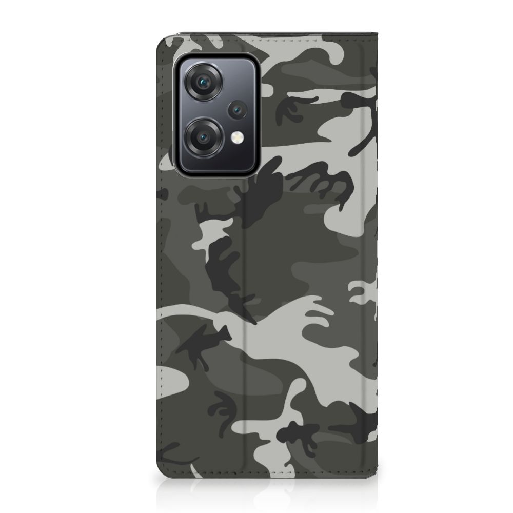 OnePlus Nord CE 2 Lite 5G Hoesje met Magneet Army Light camouflage design voorkant