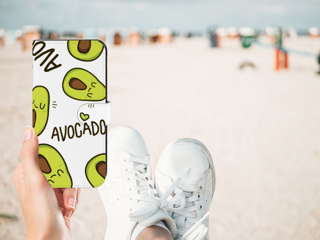 OnePlus Nord CE 3 Leuk Hoesje Avocado Singing telefoonhoesje avocado dessin handen strand