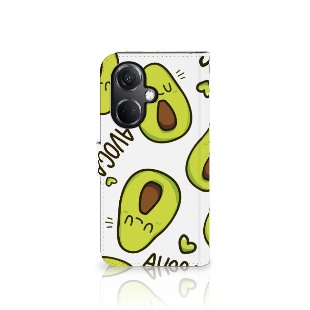 OnePlus Nord CE 3 Leuk Hoesje Avocado Singing telefoonhoesje avocado design voorkant