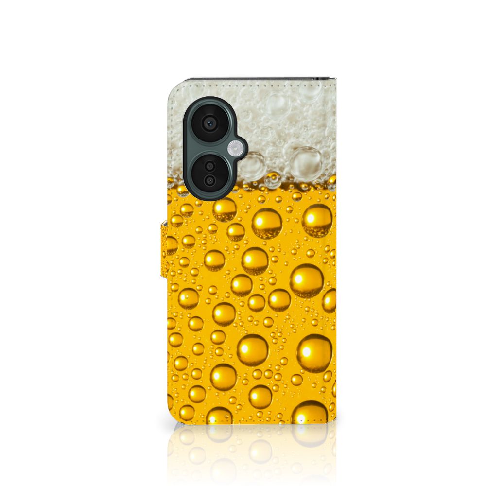 OnePlus Nord CE 3 Lite Book Cover Bier telefoonhoesje bierprint aanzicht