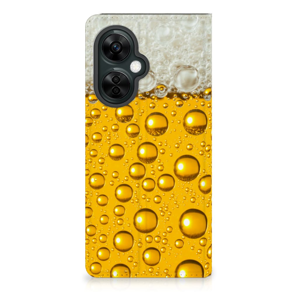 OnePlus Nord CE 3 Lite Flip Style Cover Bier bierprint voorkant