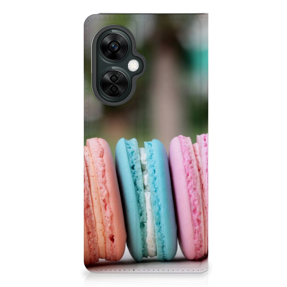 OnePlus Nord CE 3 Lite Flip Style Cover Macarons macarons design voorkant