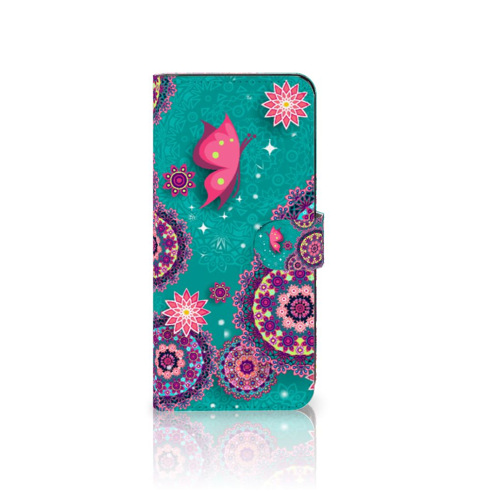 OnePlus Nord CE 3 Lite Hoesje Cirkels en Vlinders bookstyle case design cirkels vlinders