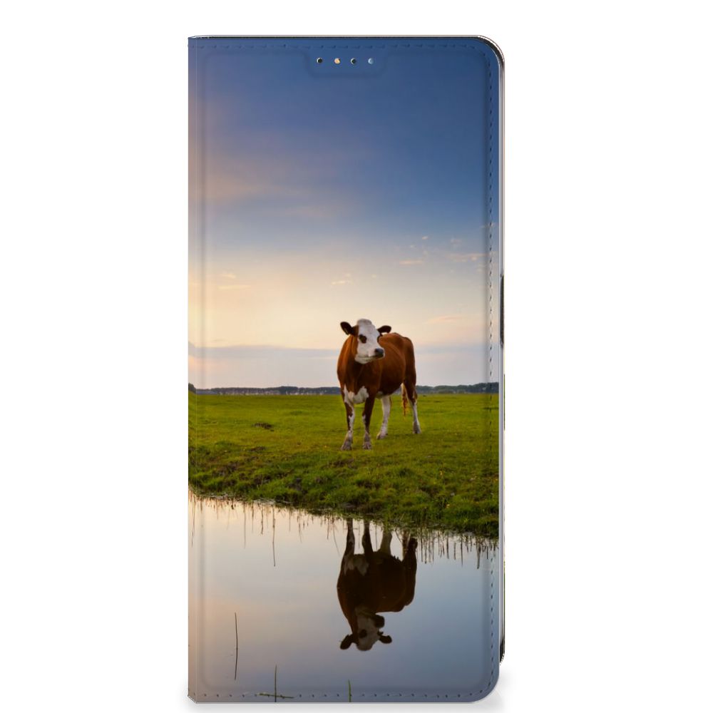 OnePlus Nord CE 3 Lite Hoesje maken Koe stand case koe ondergang zon natuur
