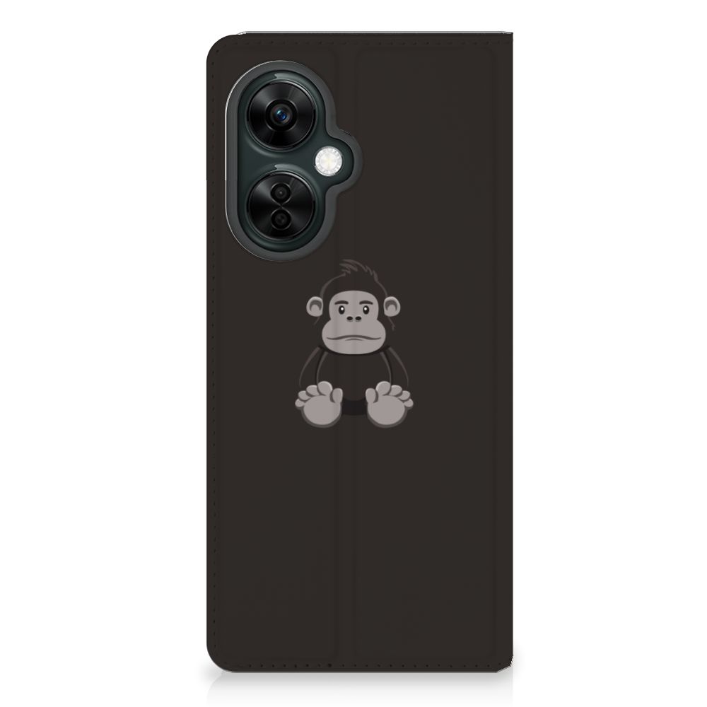 OnePlus Nord CE 3 Lite Magnet Case Gorilla voorkant ontwerp aap