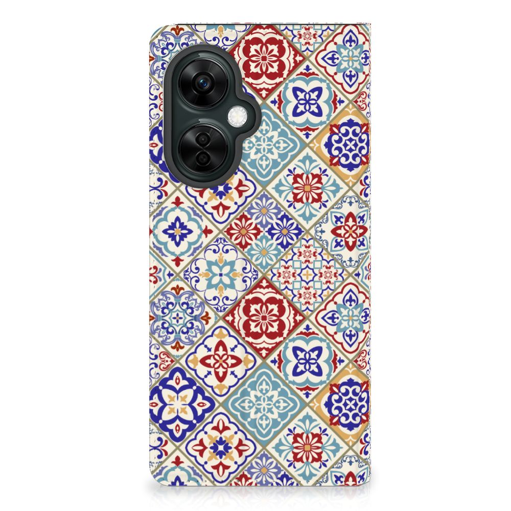 OnePlus Nord CE 3 Lite Standcase Tiles Color design tiles voorkant