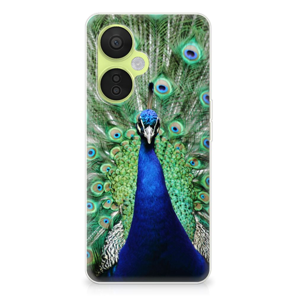 OnePlus Nord CE 3 Lite TPU Hoesje Pauw met schitterend pauwdesign voor optimale bescherming en uitstraling 🌟