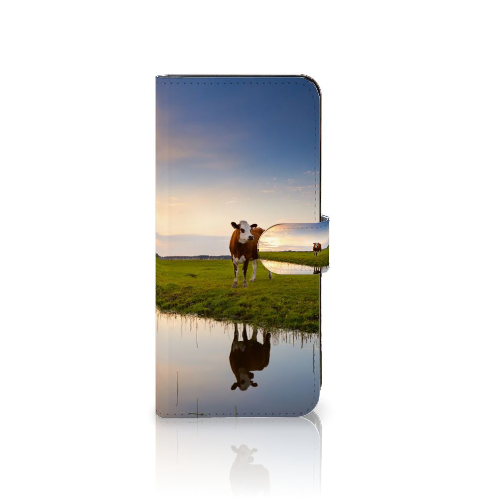 OnePlus Nord CE 3 Lite Telefoonhoesje met Pasjes Koe telefoonhoesje koe uitzicht natuur