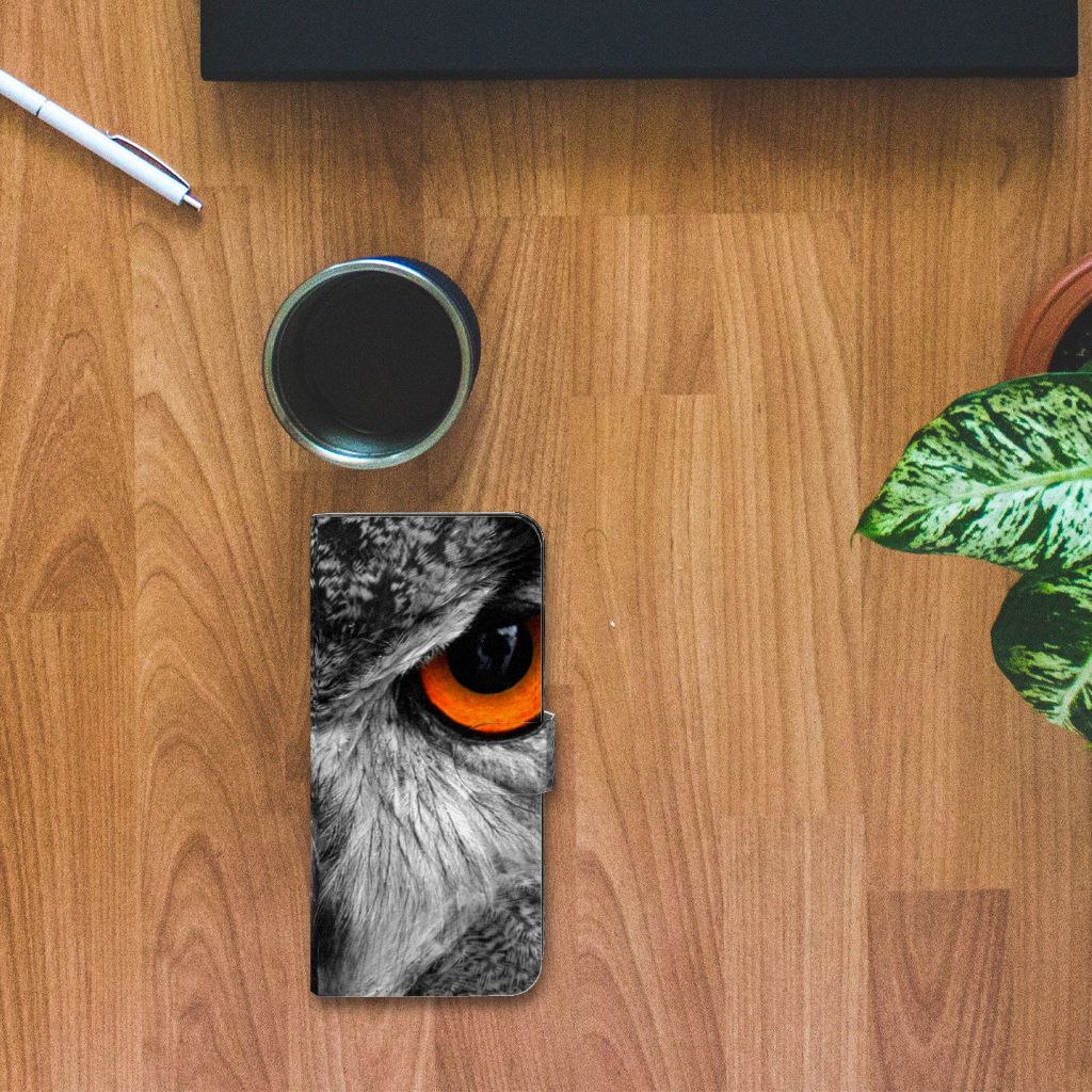OnePlus Nord CE 3 Lite Telefoonhoesje met Pasjes Uil uil detail buurt