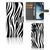 OnePlus Nord CE 3 Lite Telefoonhoesje met Pasjes Zebra zebraprint design voorkant achterzijde