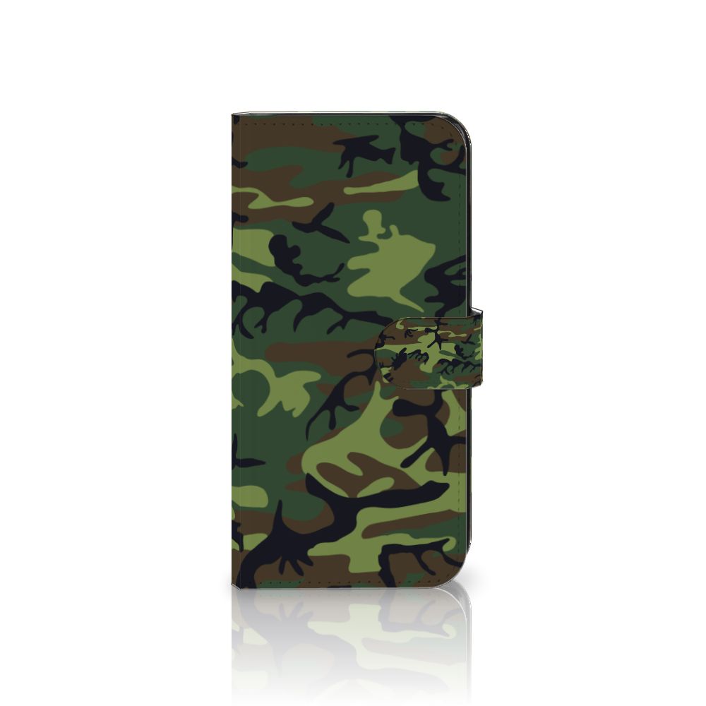 OnePlus Nord CE 3 Telefoon Hoesje Army Dark telefoonhoesje camouflage design aanzicht