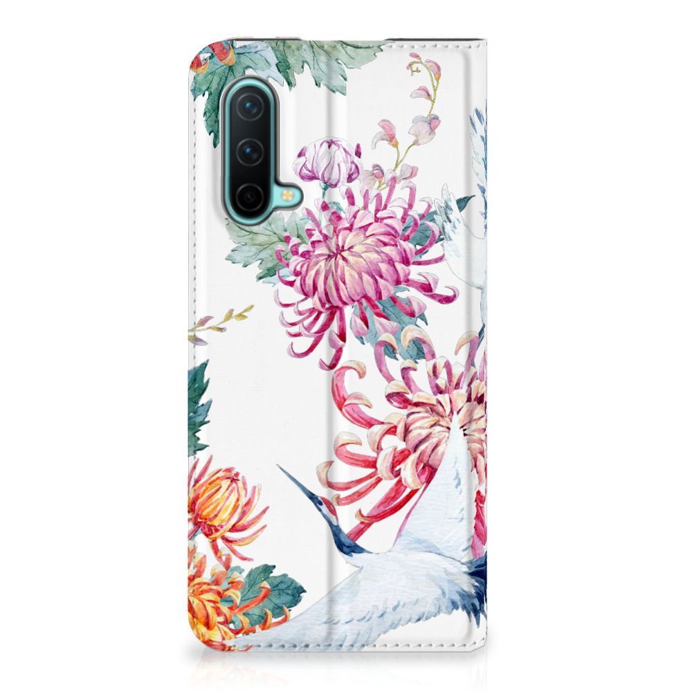 OnePlus Nord CE 5G Hoesje maken Bird Flowers - B2C Telecom