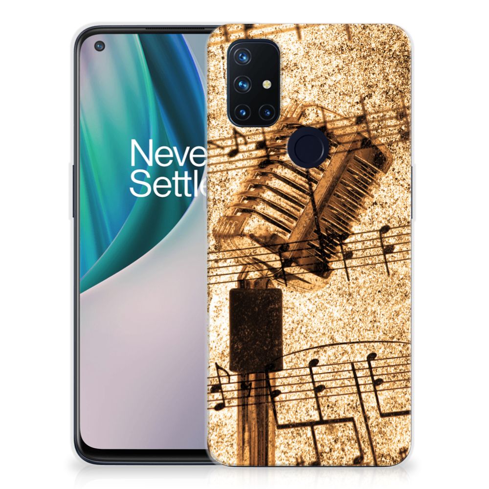 OnePlus Nord N10 5G Siliconen Hoesje met foto Bladmuziek