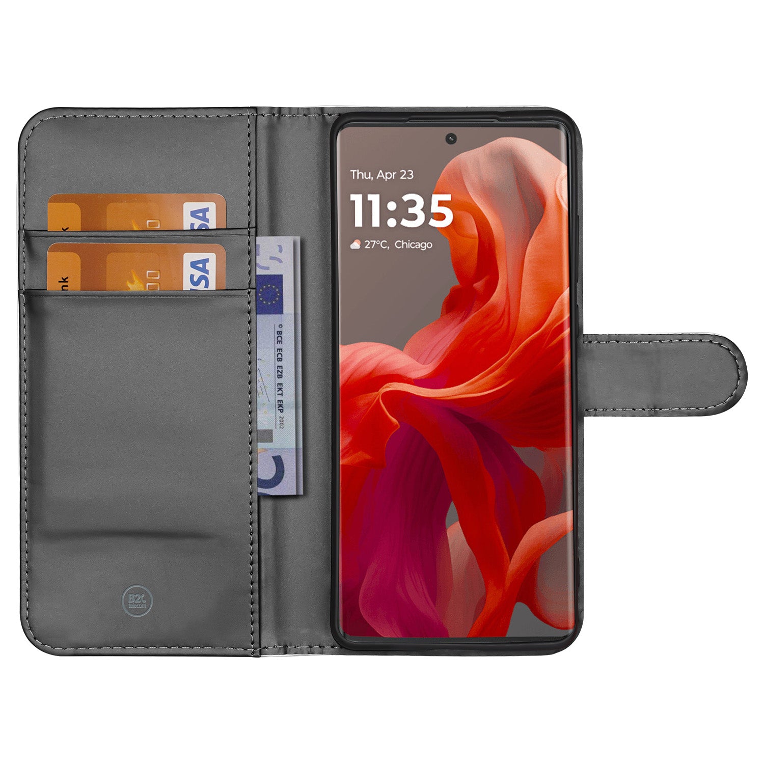 Motorola Moto G85 hoesje op maat met foto binnenzijde