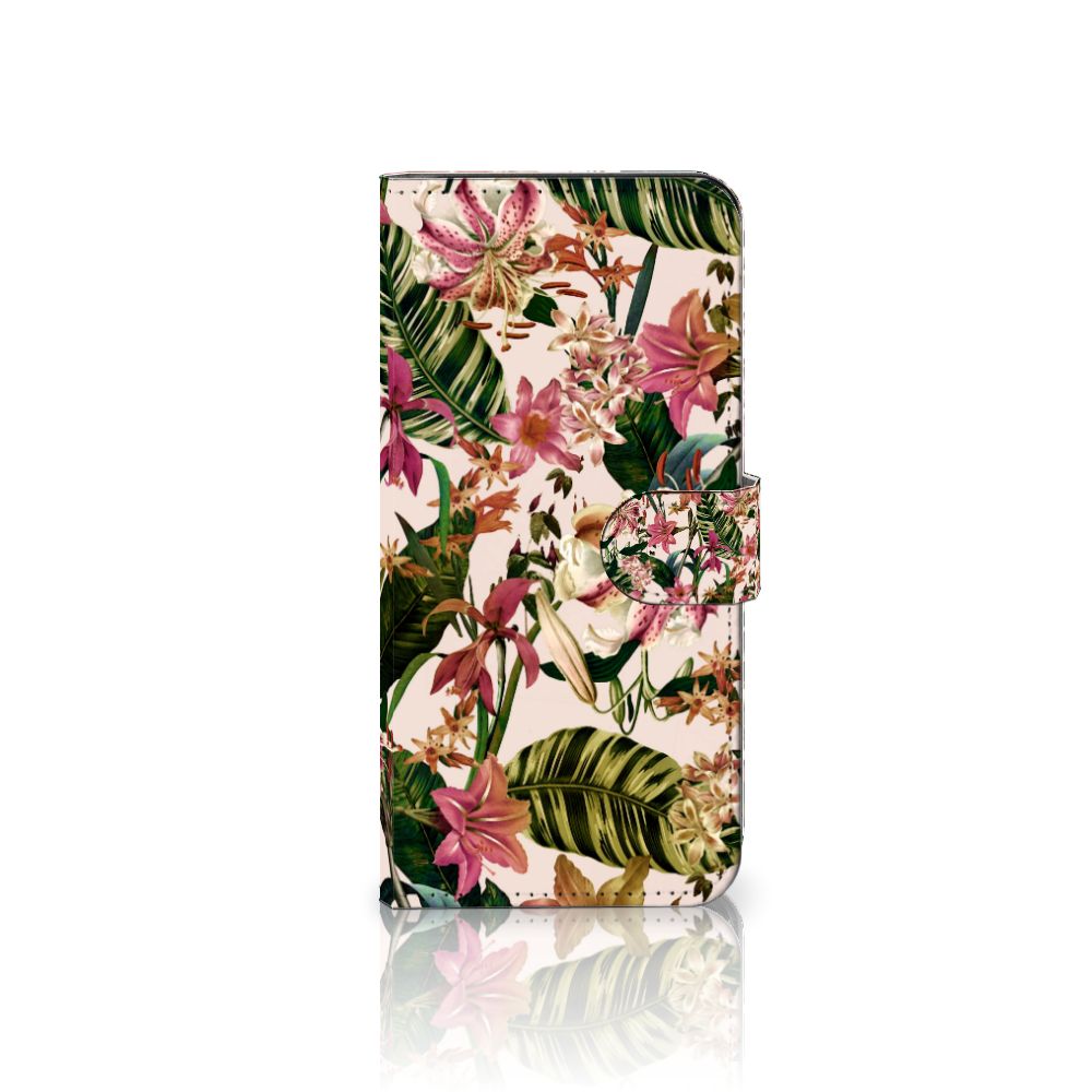 PPO A57 | A57s | A77 4G Hoesje Flowers telefoonhoesje bloemen design aanzicht