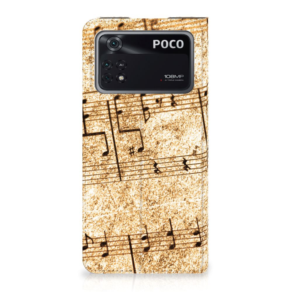 Poco X4 Pro 5G Stand Case Bladmuziek - B2C Telecom